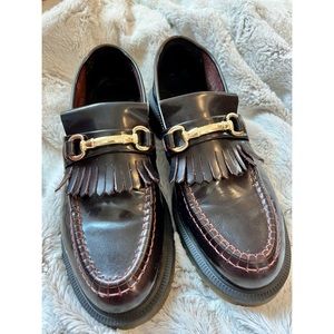 NEVER WORN! Dr. Martens ADRIAN SNAFFLE SMOOTH LEATHER KILTIE LOAFERS Size 9